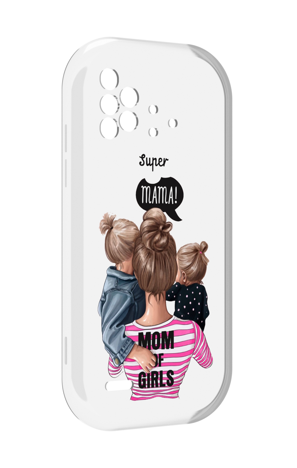 

Чехол MyPads Супер-мама-2 женский для UMIDIGI Bison X10 / X10 Pro, Прозрачный, Tocco