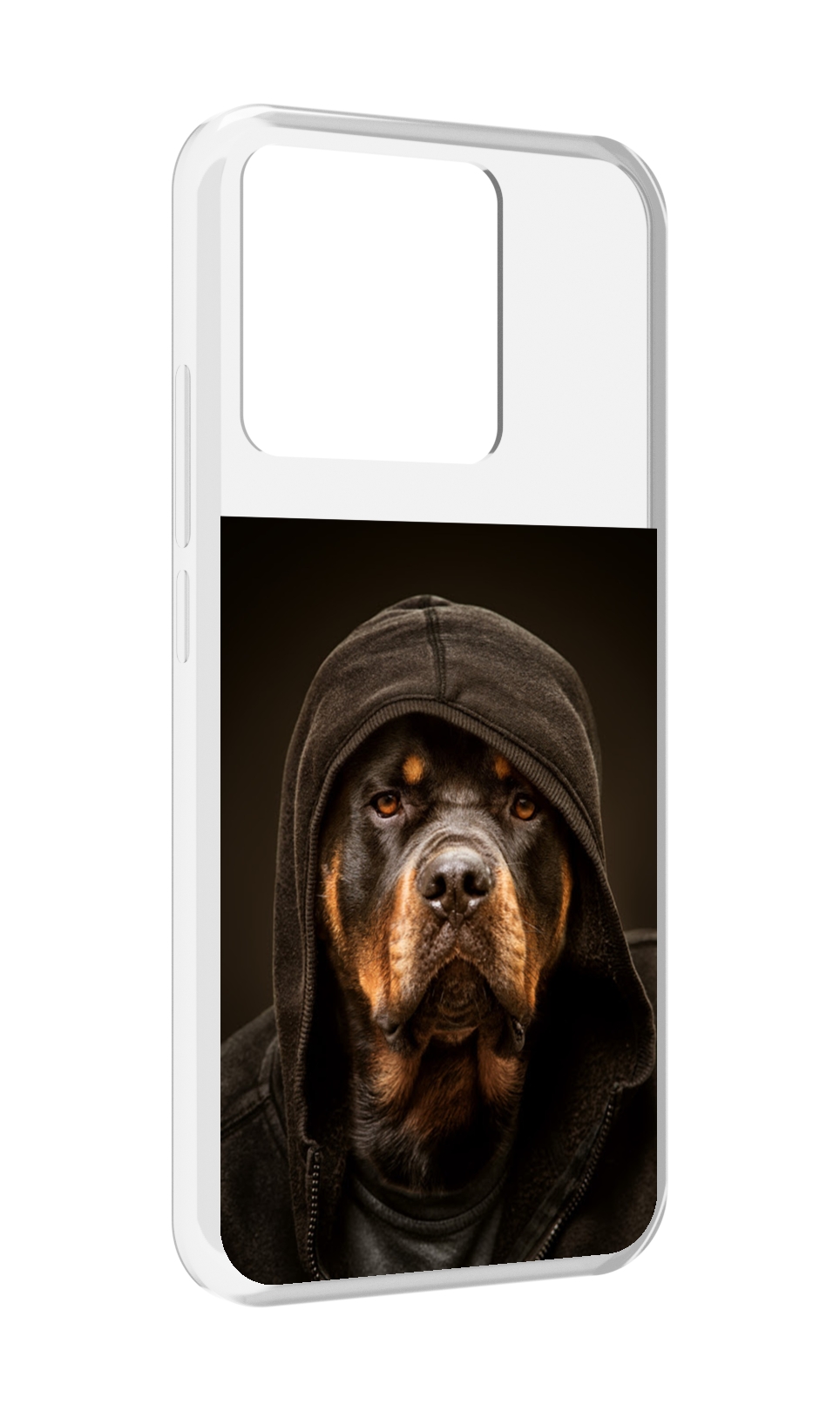 

Чехол MyPads Tocco для Xiaomi Redmi 10A Пес-барбос, Прозрачный, Tocco