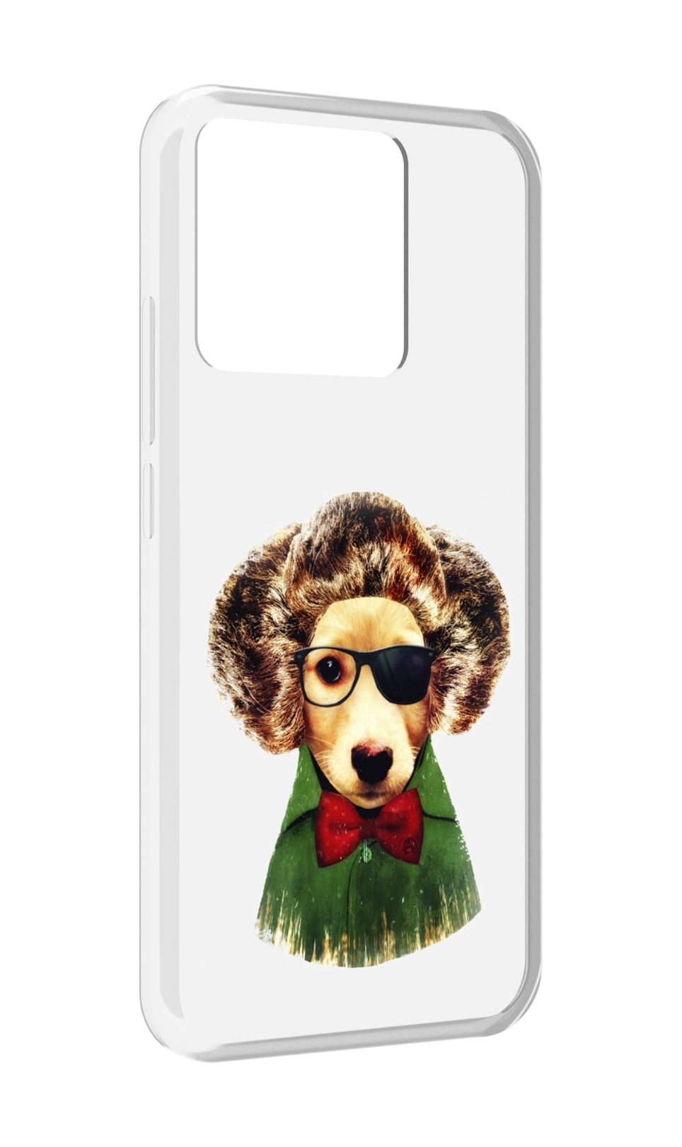 

Чехол MyPads Tocco для Xiaomi Redmi 10A Пес в бабочке, Прозрачный, Tocco