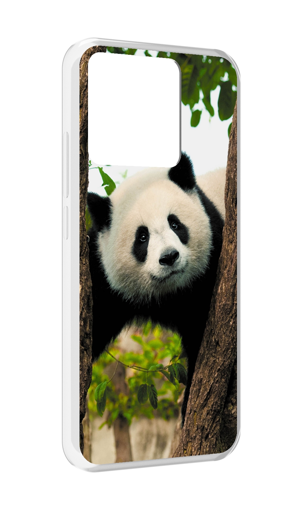 

Чехол MyPads Tocco для Xiaomi Redmi 10A Панда-на-дереве, Прозрачный, Tocco
