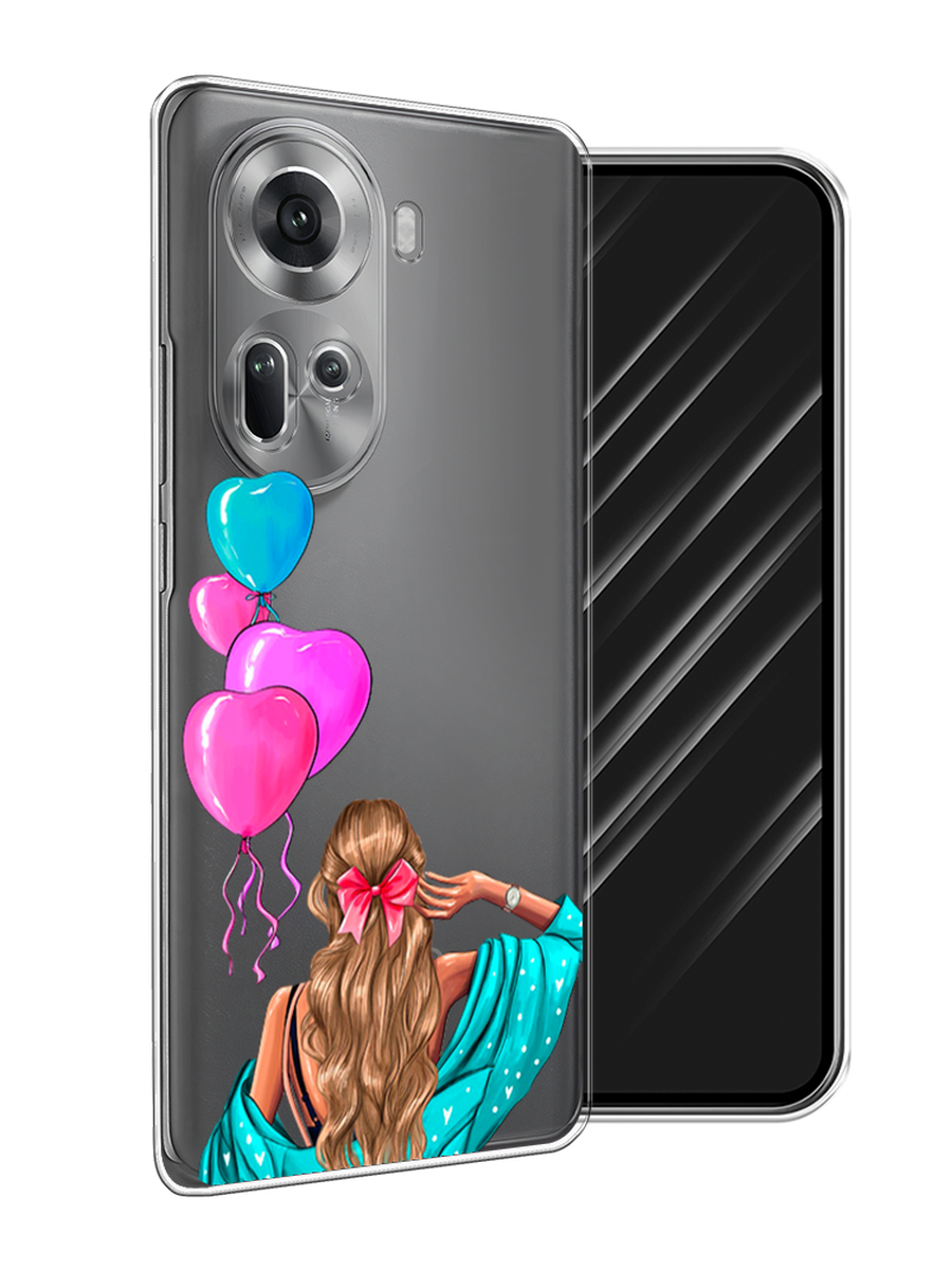 

Чехол Awog на Oppo Reno 11 (Global) "День Рождения", Голубой;розовый;бежевый, 2515850-1