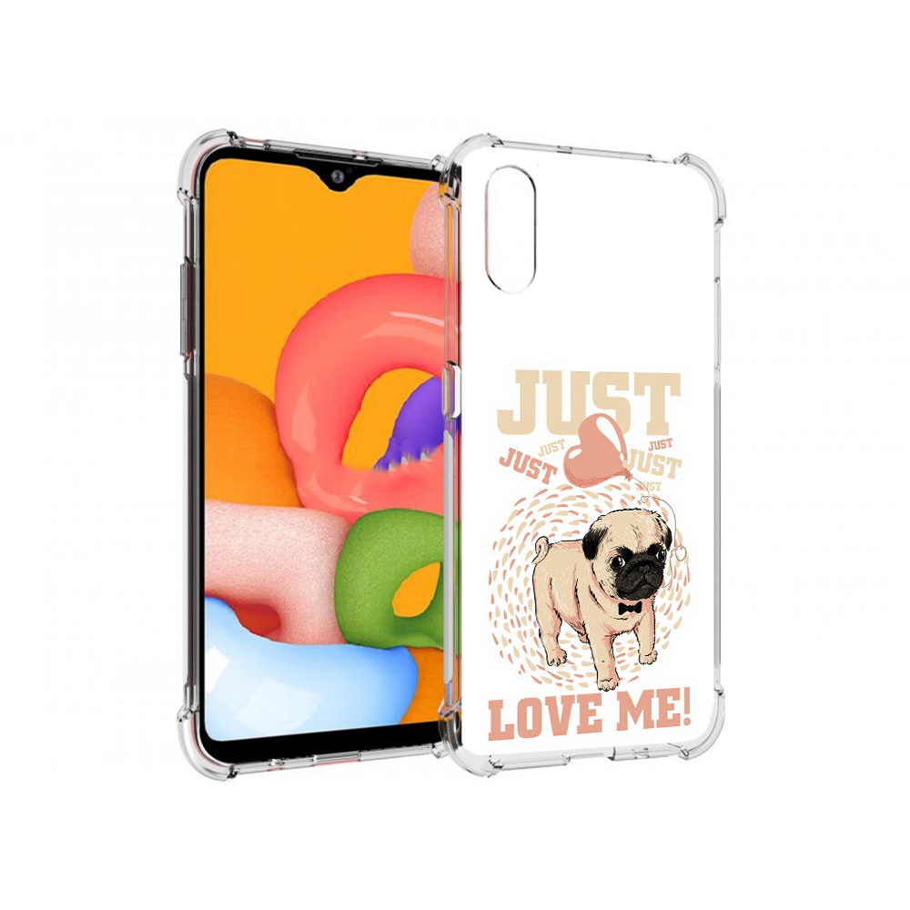 

Чехол MyPads Tocco для Samsung Galaxy A01 Люби меня (PT144711.509.109), Прозрачный, Tocco