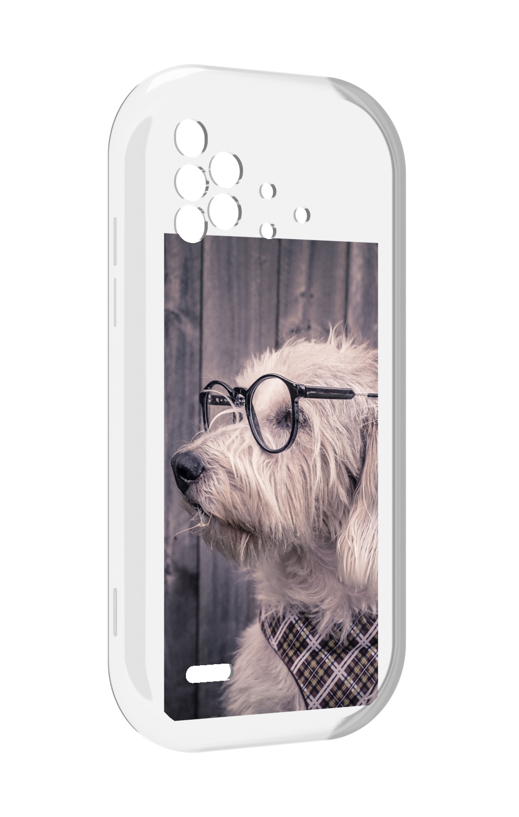 

Чехол MyPads Собака-в-очках для UMIDIGI Bison X10 / X10 Pro, Прозрачный, Tocco