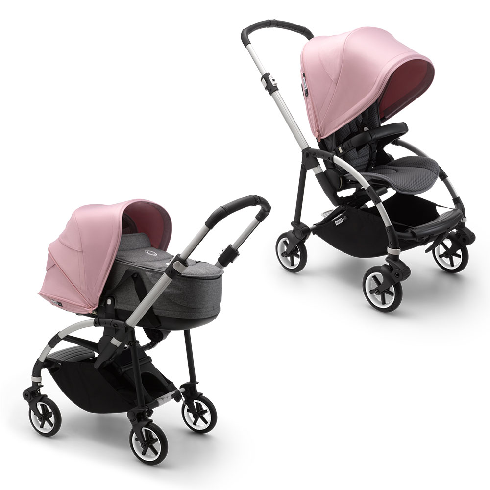 

Bugaboo bee6 коляска 2 в 1 alu/grey melange/soft pink, Bee6 2 В 1