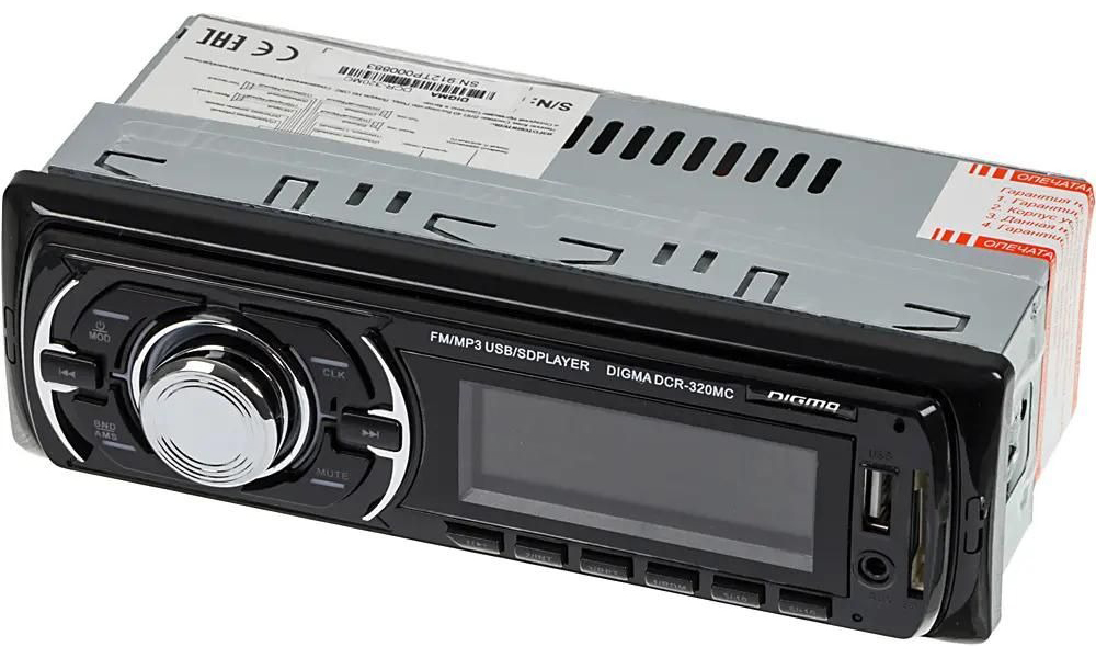 

Автомагнитола Digma DCR-320MC