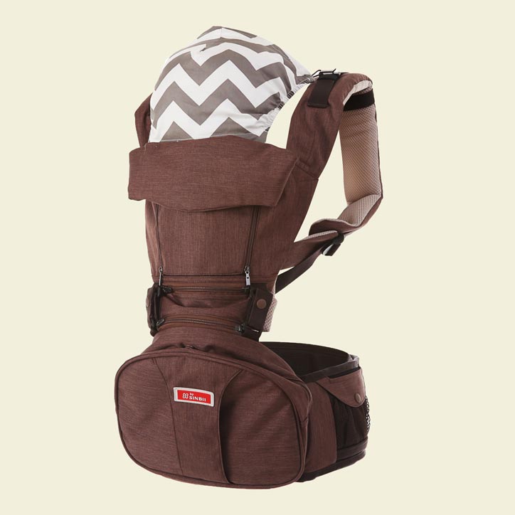 Хипсит-рюкзак Sinbii Premium S-Pocket Set S706/коричневый эрго рюкзак хипсит слинг для новорожденного mom s babies luxury серо коричневый