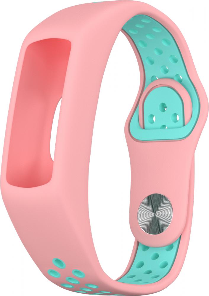 

Ремешок GSMIN Sport Edition для фитнес браслета Honor Band 5 Pink/Turquoise, Ремешок силиконовый GSMIN Sport Edition