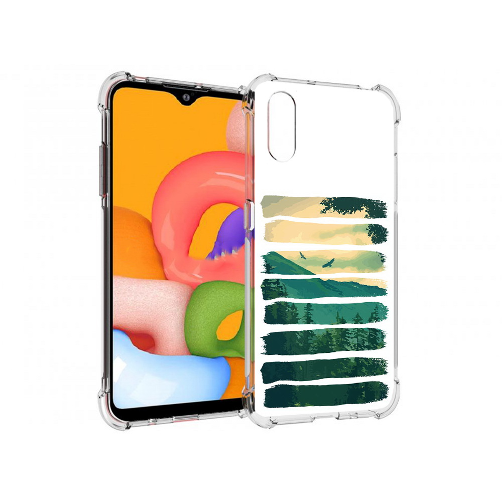 

Чехол MyPads Tocco для Samsung Galaxy A01 Лесная чаща (PT144711.509.107), Прозрачный, Tocco