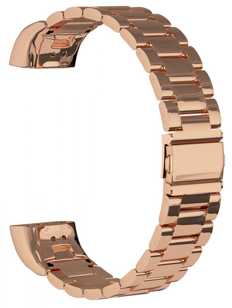 

Ремешок GSMIN Classic Collection для фитнес браслета Honor Band 5 Rose Gold, Ремешок стальной GSMIN Classic Collection