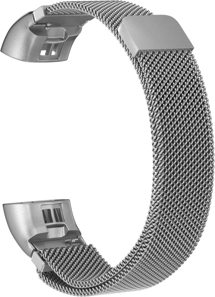 

Ремешок металлический GSMIN Milanese Loop для фитнес браслета Honor Band 5 (Серебристый), Ремешок металлический GSMIN Milanese Loop