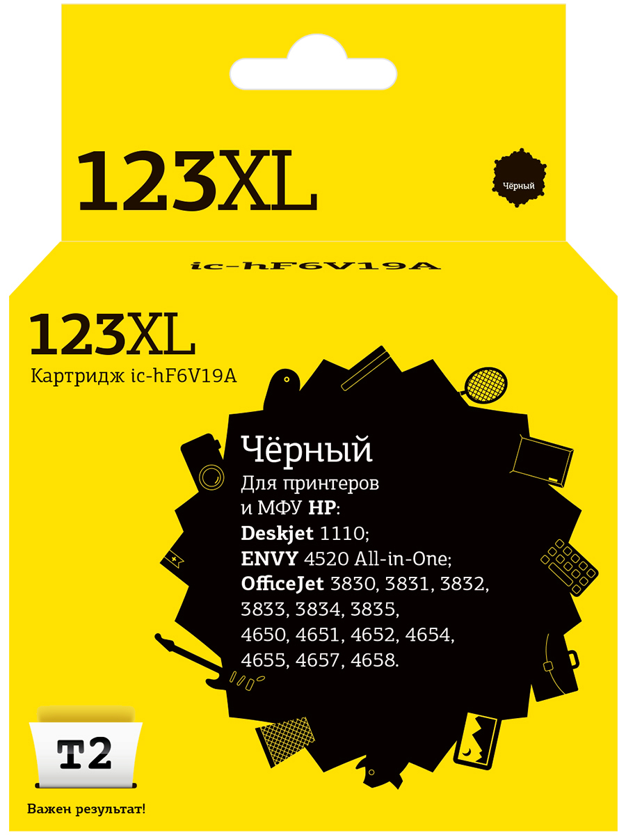 

Картридж для струйного принтера EasyPrint №123XL 20527 Black, совместимый, Черный, №123XL (F6V19AE) Black