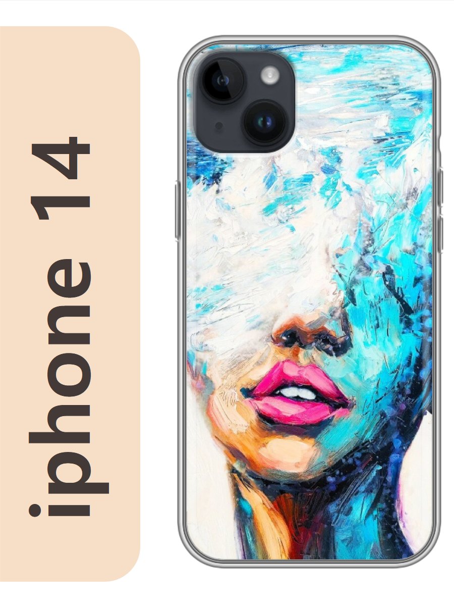 

Чехол на Apple Iphone 14 картина лицо женское 065, Iph14kart