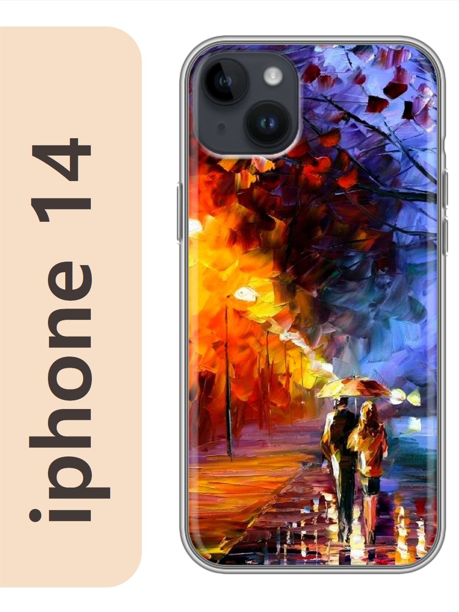 

Чехол на Apple Iphone 14 картина улица парочка 064, Прозрачный, Iph14kart