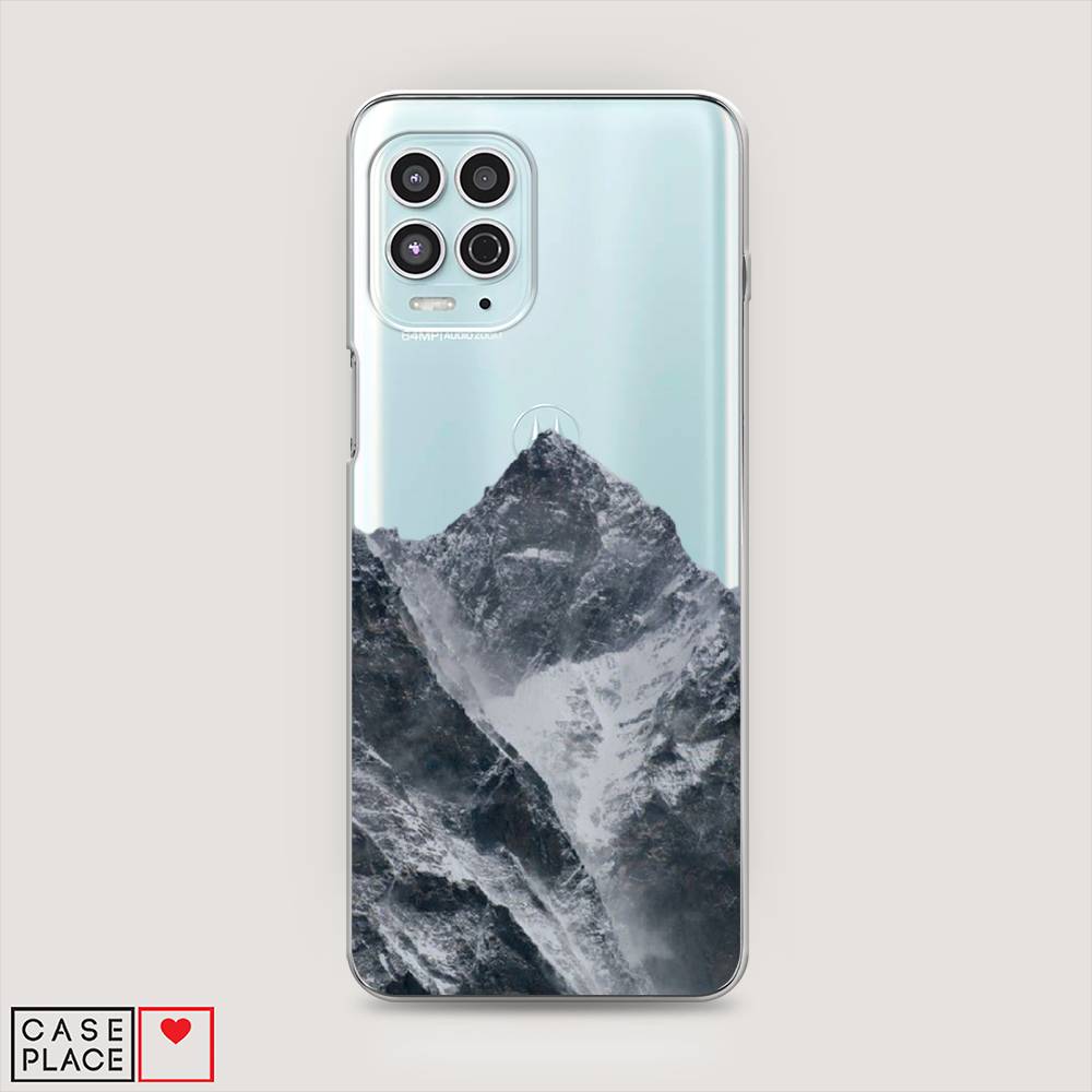 

Чехол на Motorola Moto G100 "Горы арт 4", Серый;бежевый, 241650-2