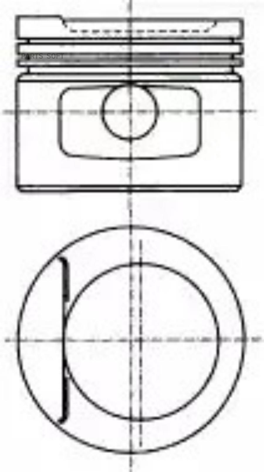 

Поршень NURAL 87-501800-20 Audi 100 2.0 E 1990.12-1994.06