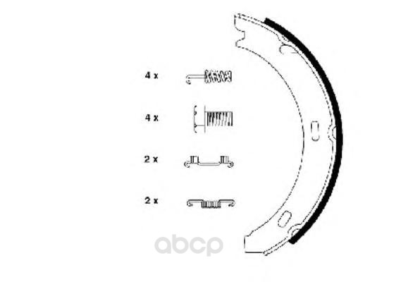 

Колодки тормозные барабанные задн CHRYSLER: CROSSFIRE 03-, CROSSFIRE Roadster 04-, MERCED