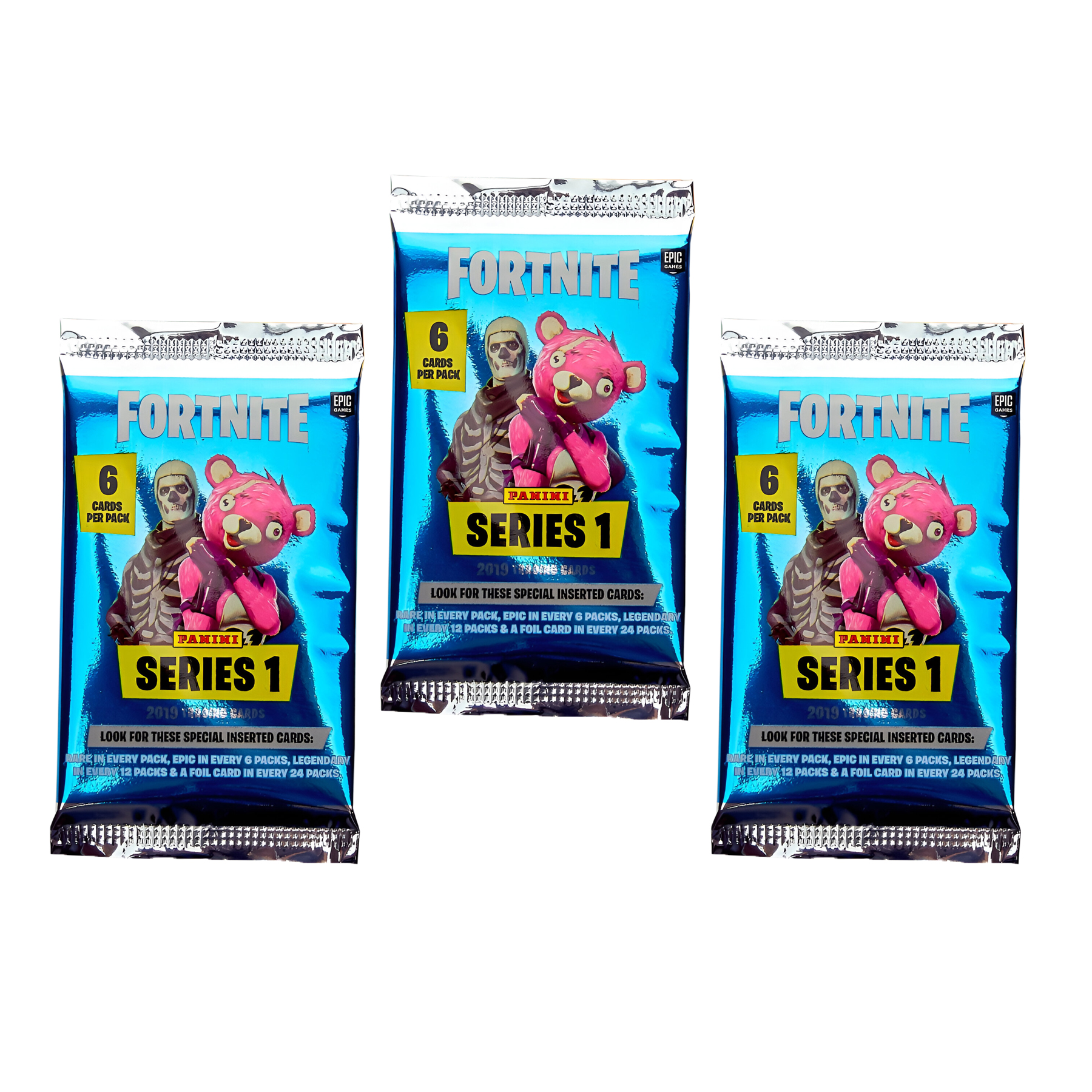 Карточки Panini Fortnite TCG 1 Series, 3 бустера, 18 карточек FORTNITE TCG 1 Series