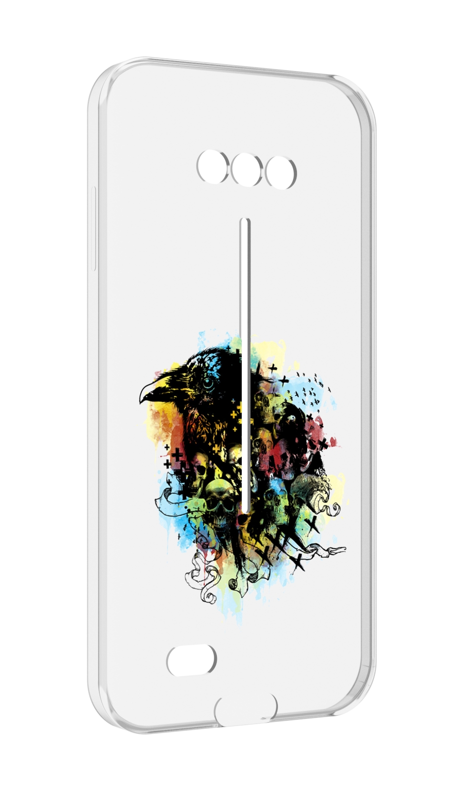 

Чехол MyPads ворон и черепа для Doogee S41/S41 Pro противоударный, Tocco