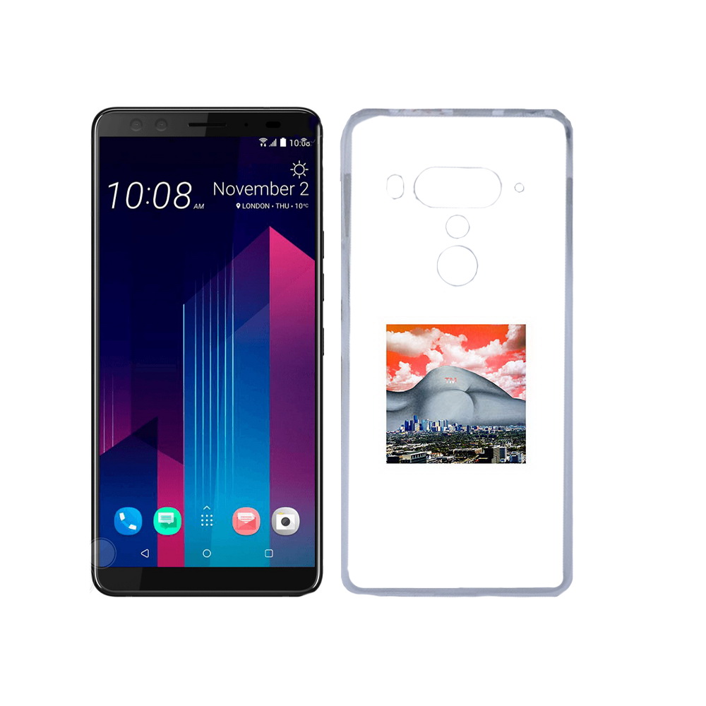 

Чехол MyPads Tocco для HTC U12+ город с девушкой на фоне, Прозрачный, Tocco