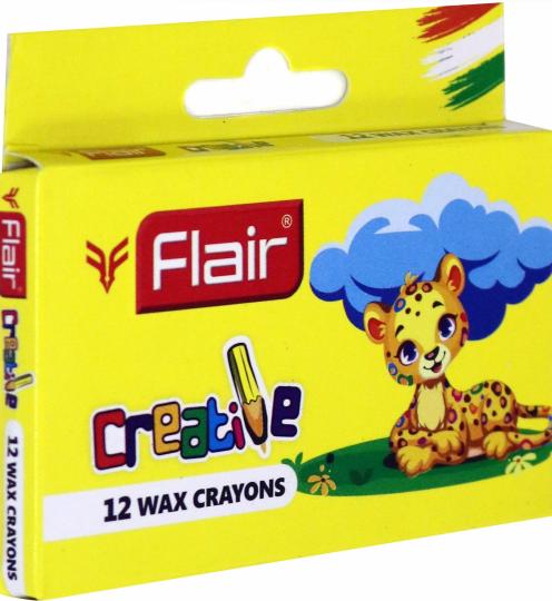 

Мелки восковые Flair Creative круглые 12 цветов 12 шт