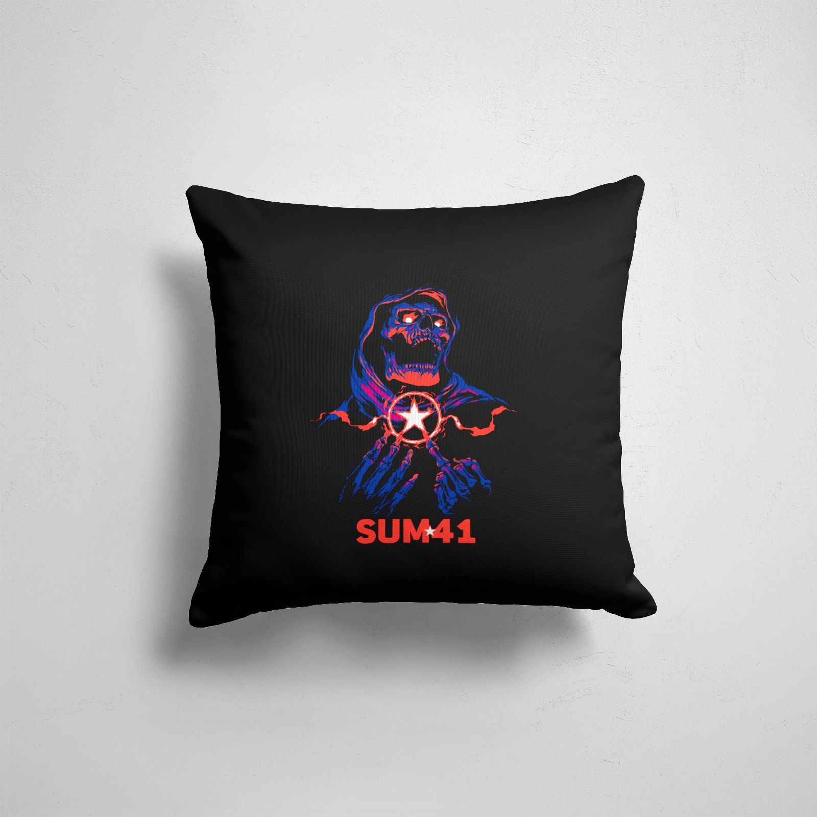 

Подушка декоративная 45х45см Рок Sum41 Sum 41, Разноцветный