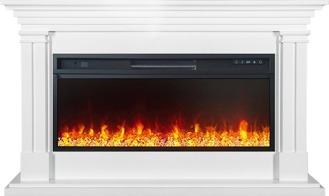 

Каминокомплект Lyon - Белый ( Ширина 1440 мм) с очагом Vision 42 LED