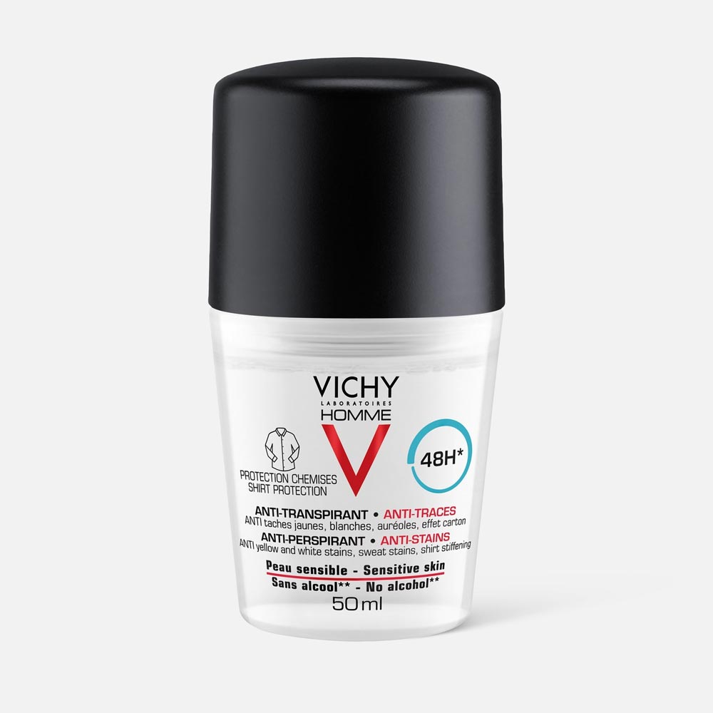 Дезодорант Vichy Homme 48HR Deodorant Anti-Marks 50 мл