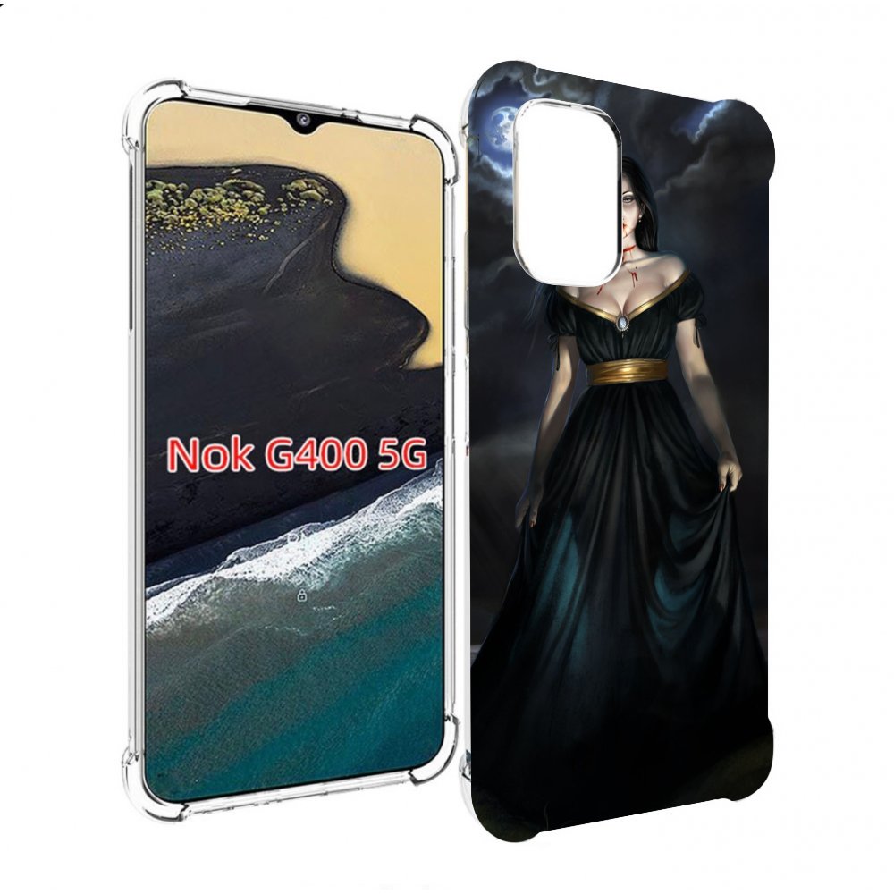 

Чехол MyPads девушка с порезом на горле женский для Nokia G400 5G, Прозрачный, Tocco