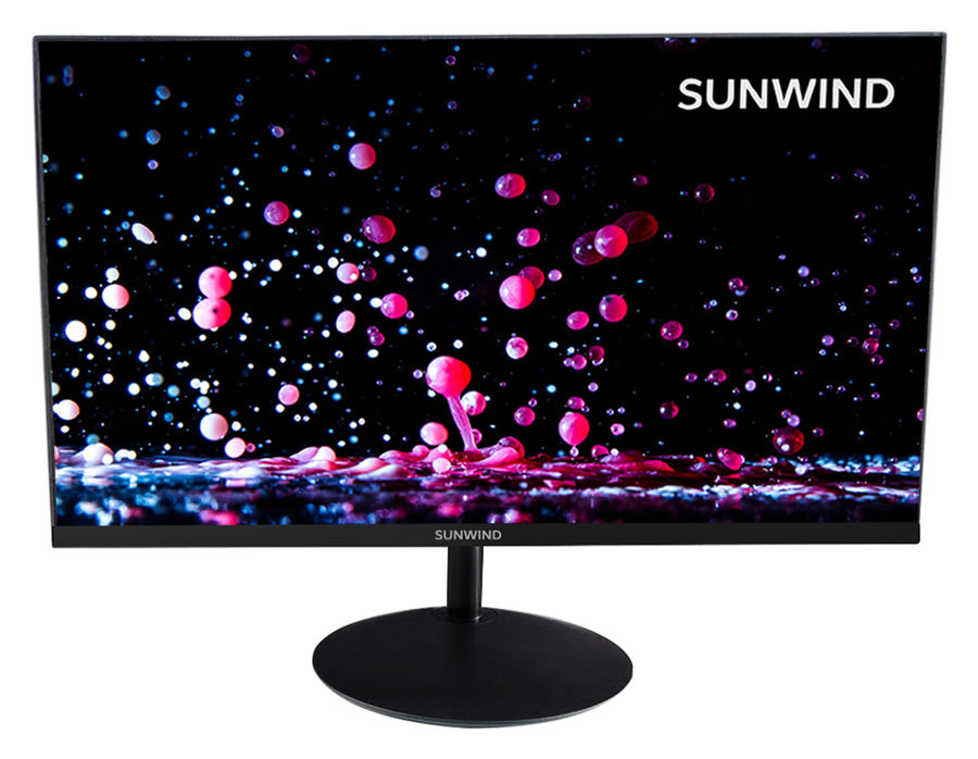 

23.8" монитор Sunwind SUN-M24BA102 черный 75Hz 1920x1080 VA, SUN-M24BA102