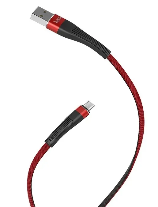 

Кабель micro USB-USB Hoco U39 1.2м красный, черный, U39