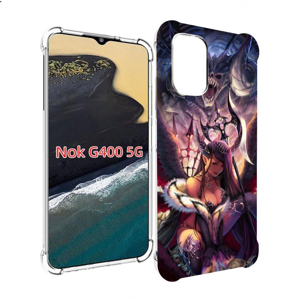 

Чехол MyPads девушка с демоном на фоне женский для Nokia G400 5G, Прозрачный, Tocco