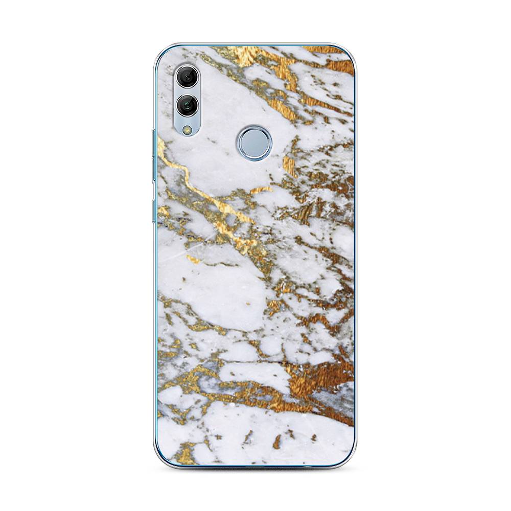 фото Чехол awog "белый мрамор" для honor 10 lite