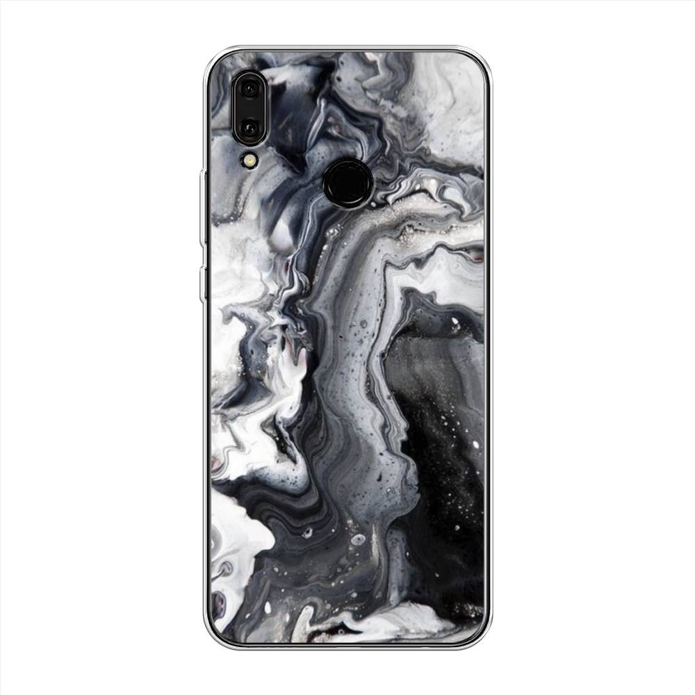 

Чехол Awog "Бело-черные сложные полосы" для Huawei Y9 2019