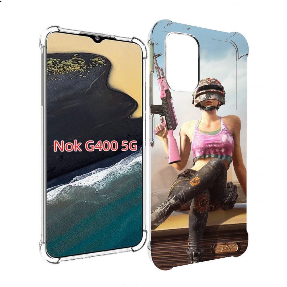 

Чехол MyPads девушка из PUBG для Nokia G400 5G, Прозрачный, Tocco