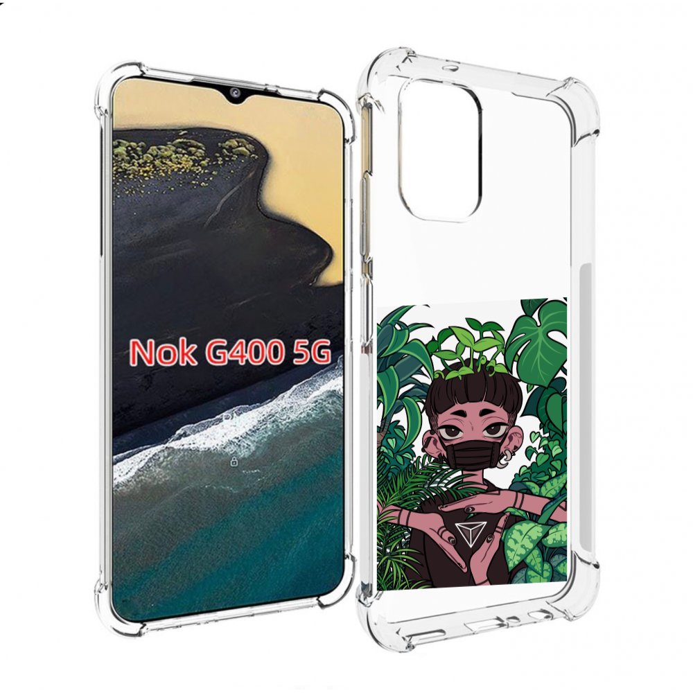 

Чехол MyPads девушка в природе женский для Nokia G400 5G, Прозрачный, Tocco