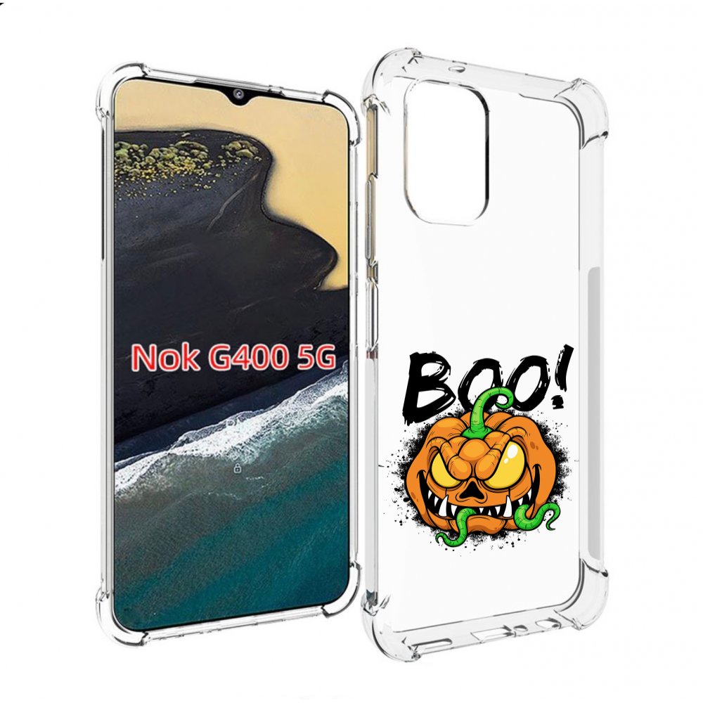 

Чехол MyPads Хэллоуин бу для Nokia G400 5G, Прозрачный, Tocco