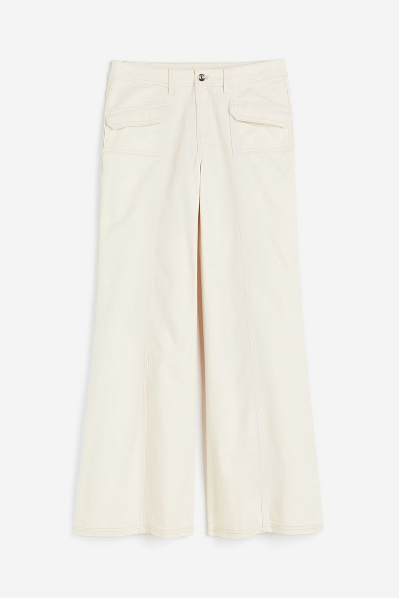 

Брюки женские H&M 1216001 бежевые 46 EU, Бежевый, 1216001
