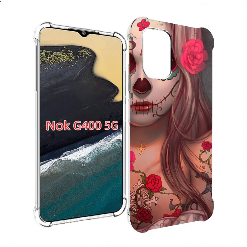 

Чехол MyPads девочка в рисунках для Nokia G400 5G, Прозрачный, Tocco