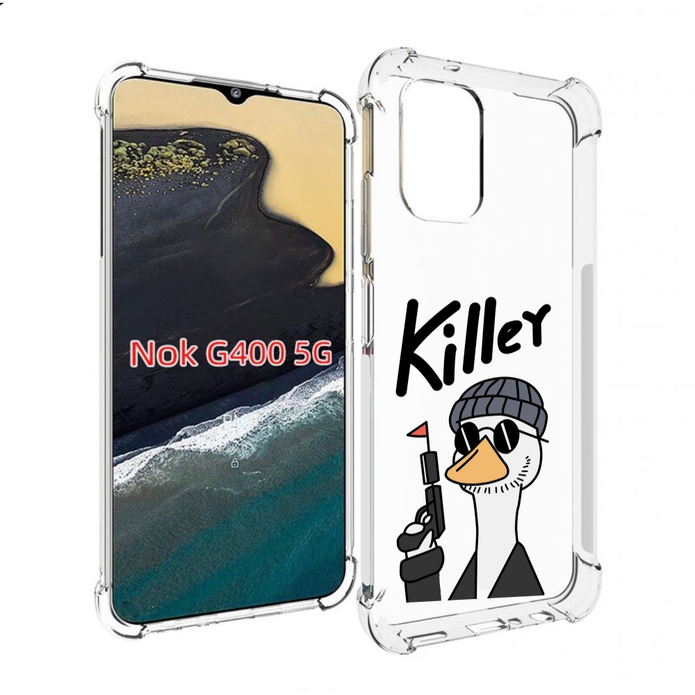 

Чехол MyPads гусь-с-пистолет для Nokia G400 5G, Прозрачный, Tocco