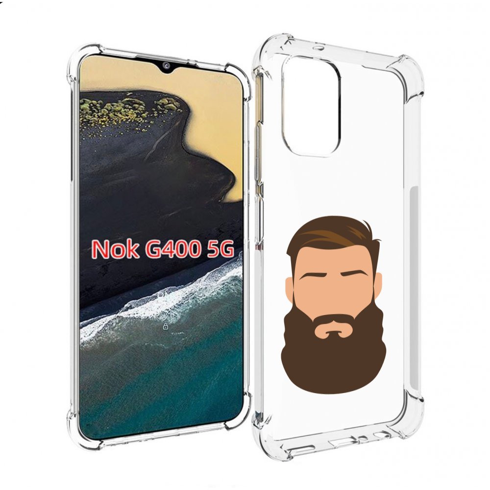 

Чехол MyPads густая-борода для Nokia G400 5G, Прозрачный, Tocco