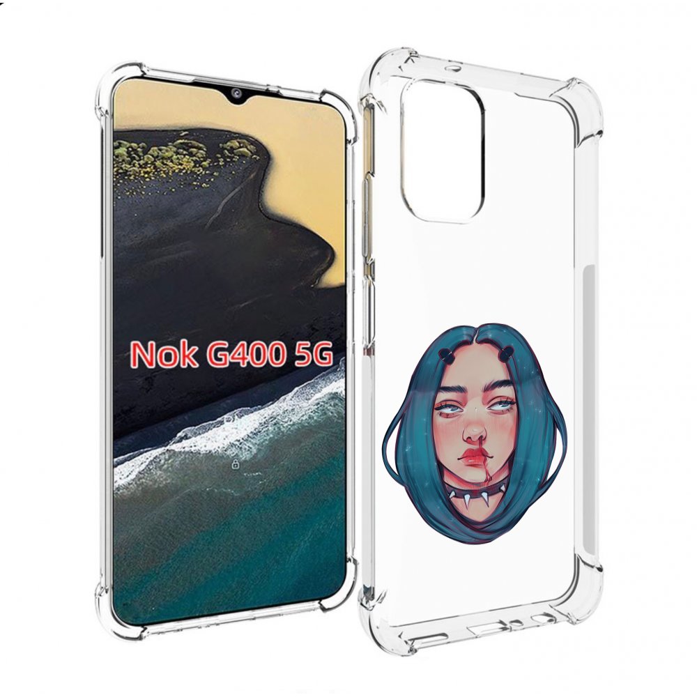

Чехол MyPads грустная-девушка-с-синими-волосами для Nokia G400 5G, Прозрачный, Tocco
