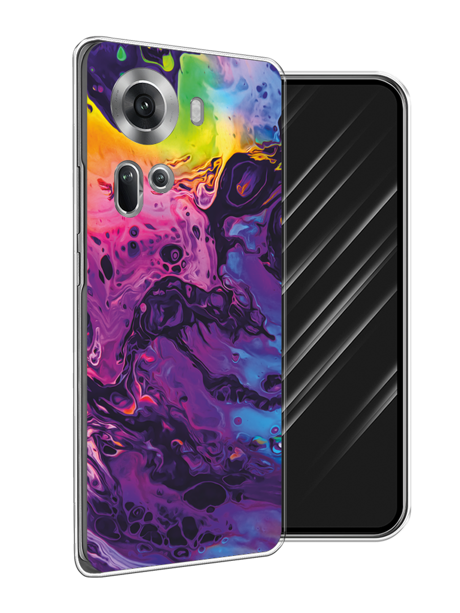 

Чехол Awog на Oppo Reno 11 (Global) "ACID fluid", Бордовый, 2515850-1