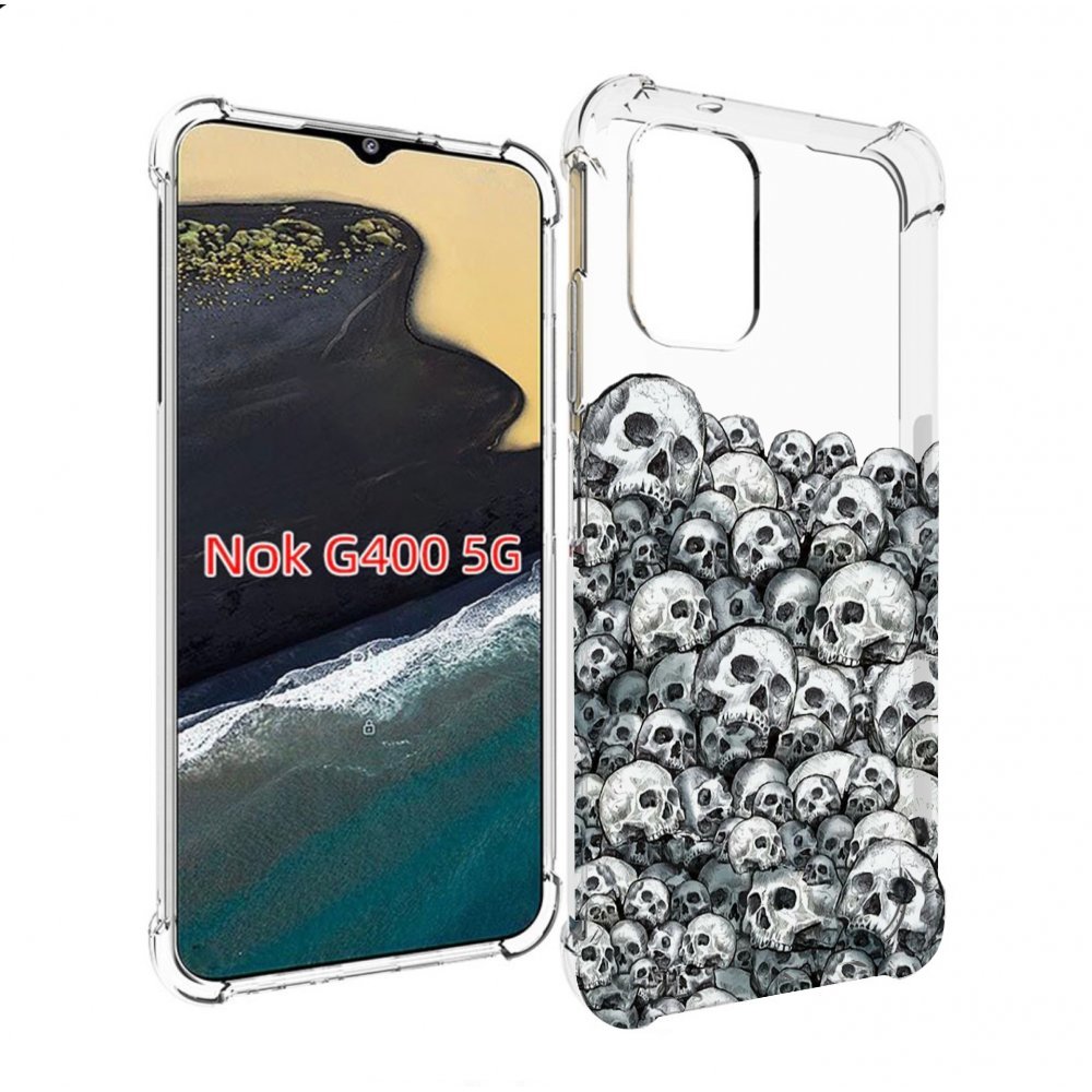 

Чехол MyPads гора из черепов для Nokia G400 5G, Прозрачный, Tocco