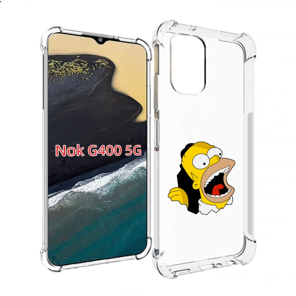 

Чехол MyPads гомер-голодный для Nokia G400 5G, Прозрачный, Tocco
