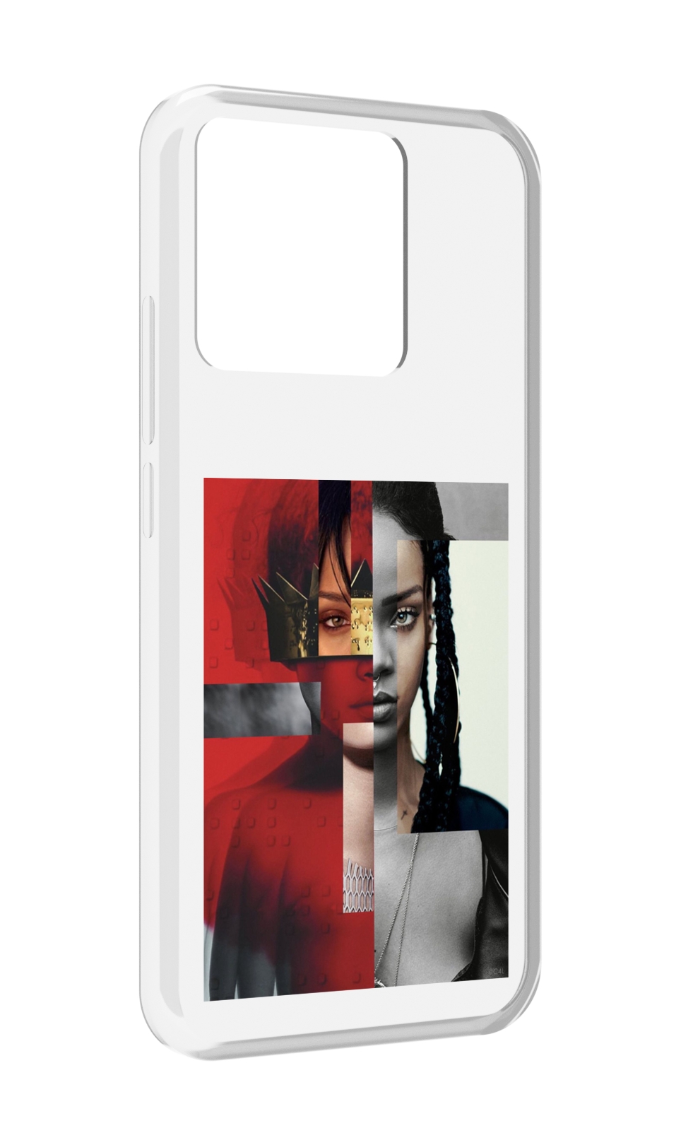 

Чехол MyPads Tocco для Xiaomi Redmi 10A Обложка-Рианна, Прозрачный, Tocco