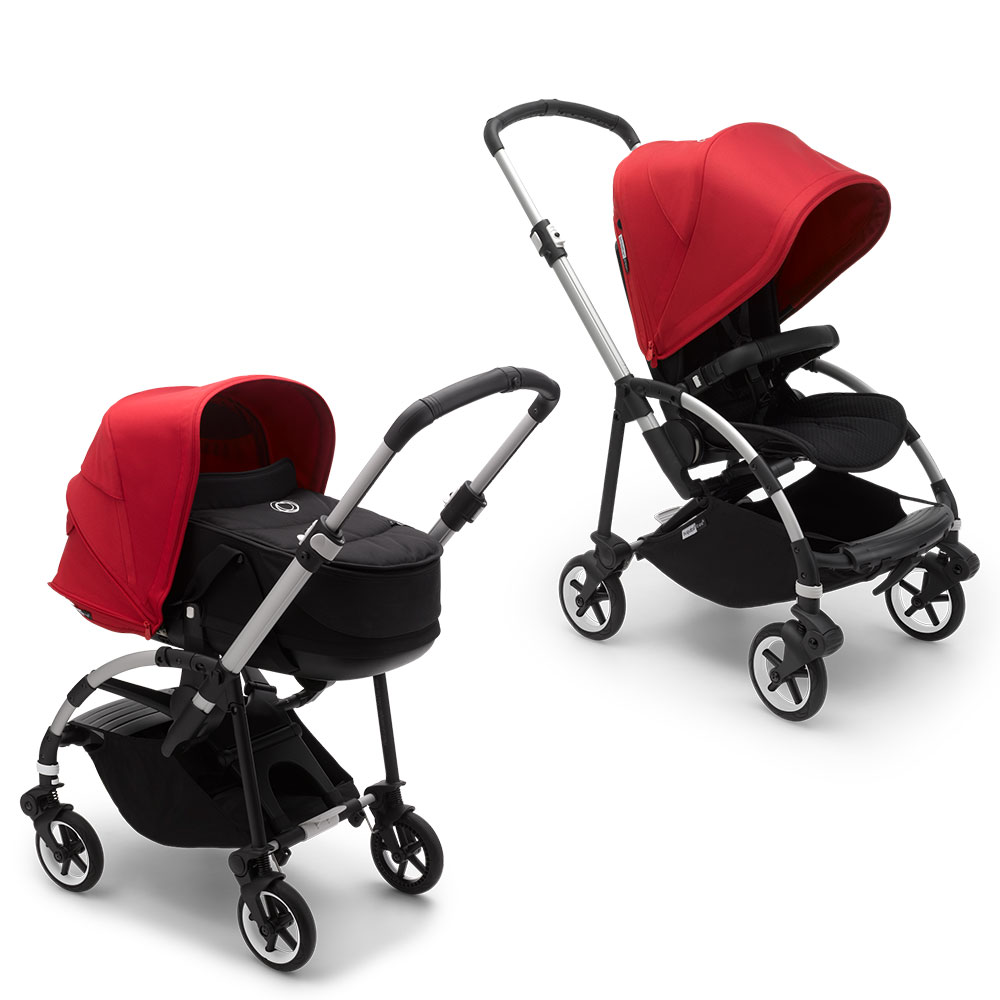 фото Bugaboo bee6 коляска 2 в 1 alu/black/red