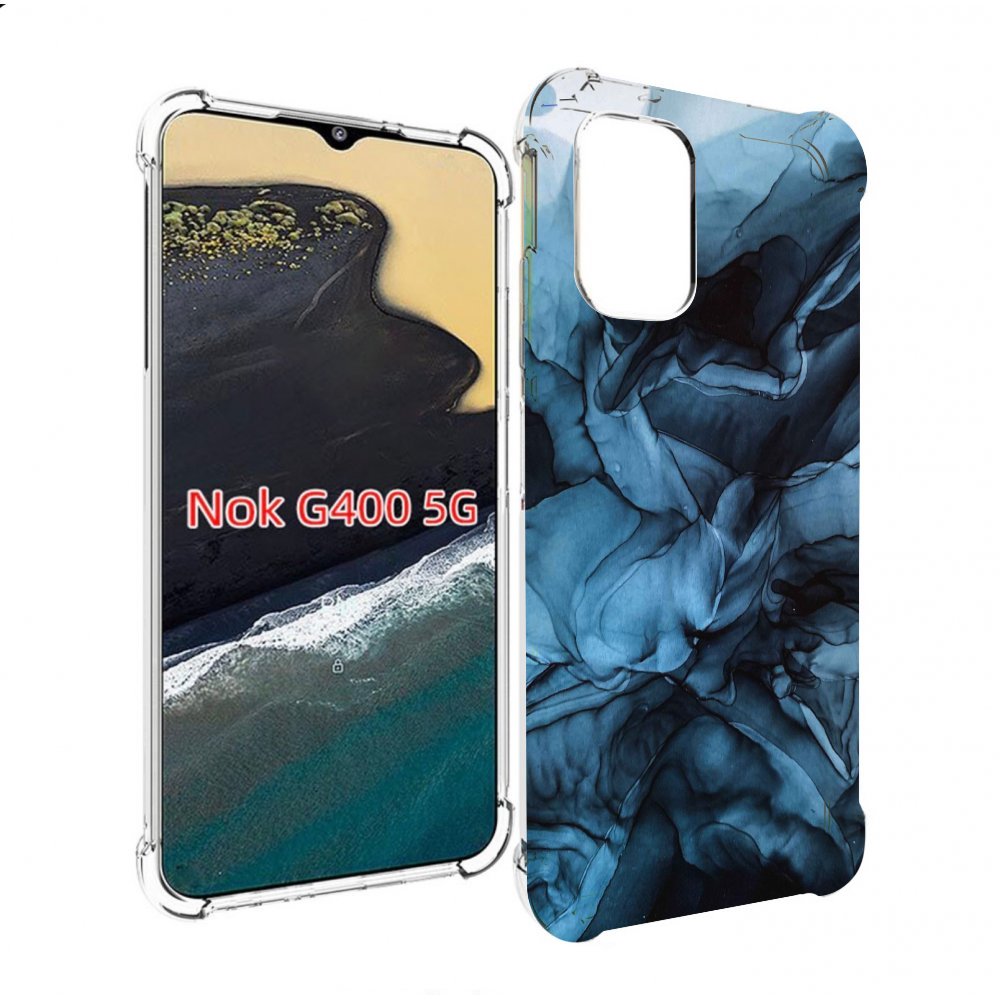 

Чехол MyPads голубой дымок для Nokia G400 5G, Прозрачный, Tocco