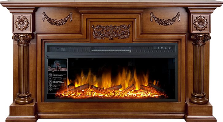 

Каминокомплект London - Орех с очагом Vision 42 LOG LED