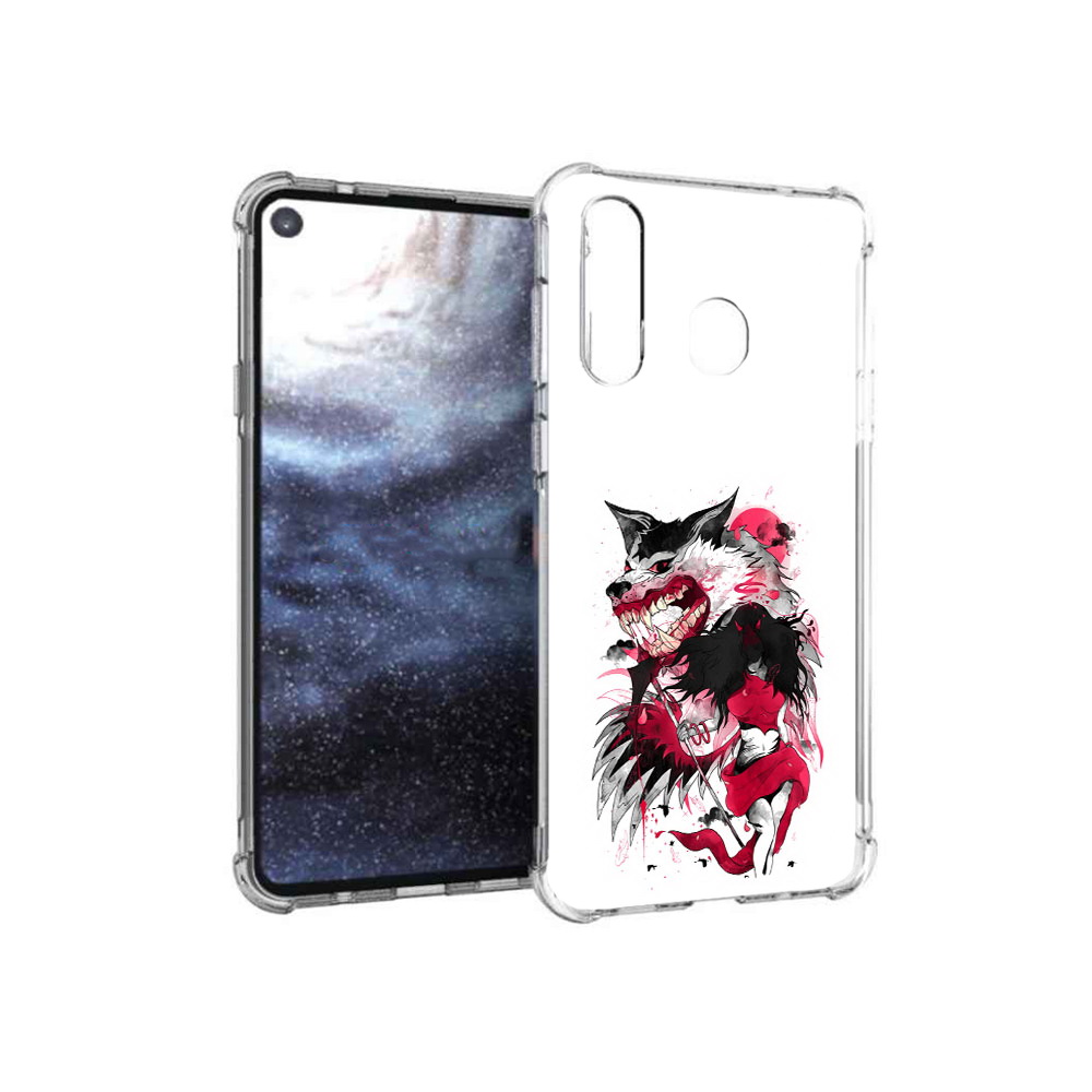 

Чехол MyPads Tocco для Samsung Galaxy A8s красная шапочка (PT124633.501.410), Прозрачный, Tocco