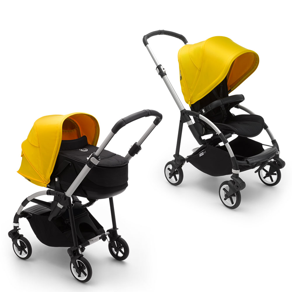 

Bugaboo bee6 коляска 2 в 1 alu/black/lemon yellow, Bee6 2 В 1
